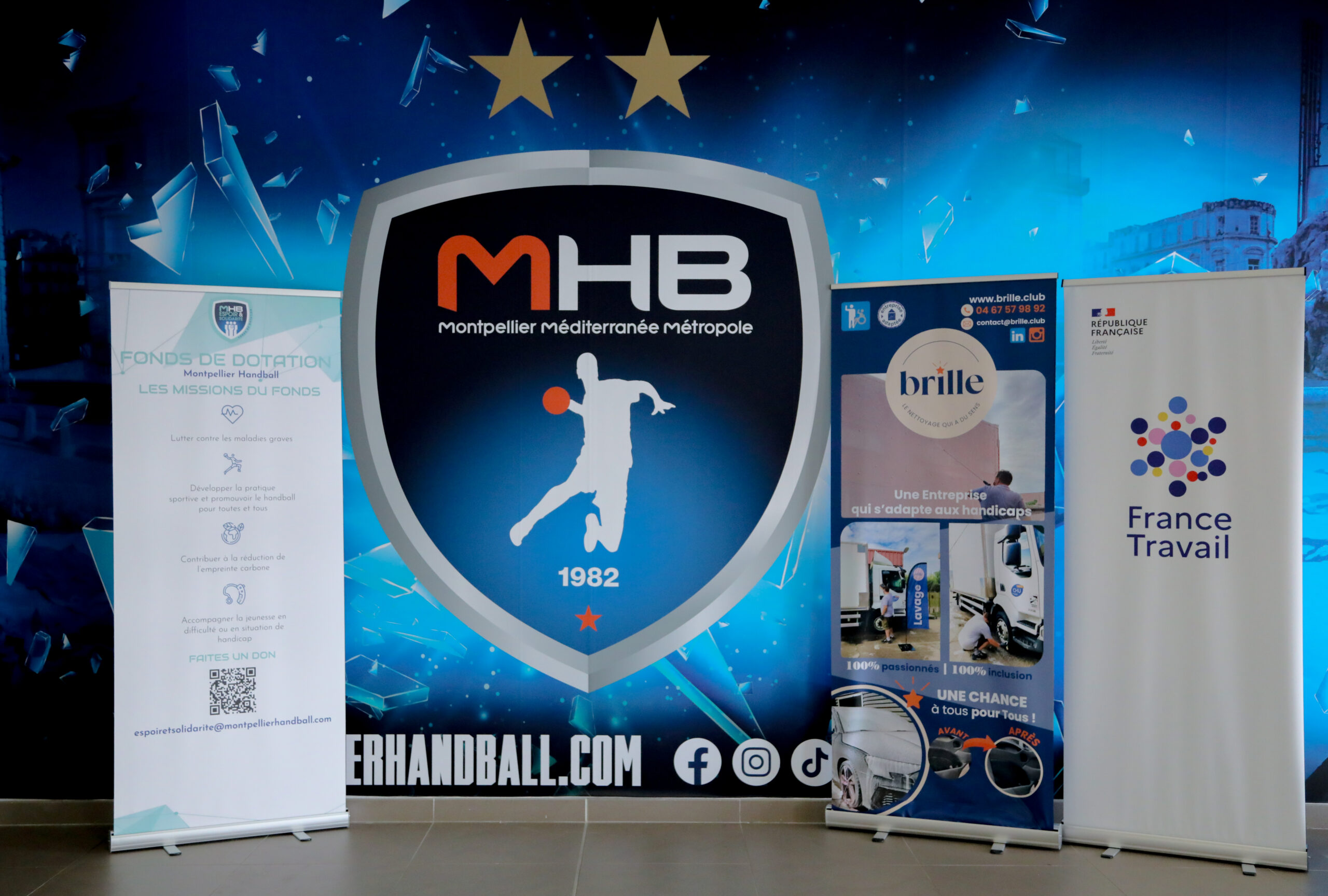Le Montpellier Handball via son Fonds de dotation s’associe à France Travail pour son premier Job Dating