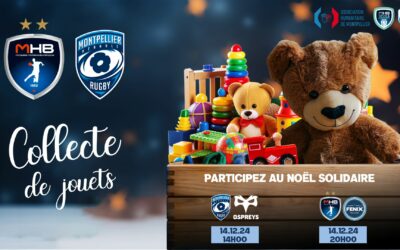 Les Fonds de Dotation du Montpellier Handball et du Montpellier Hérault Rugby s’unissent pour un Noël Solidaire