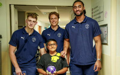 Handball et solidarité : les joueurs du Montpellier Handball à la rencontre des enfants hospitalisés